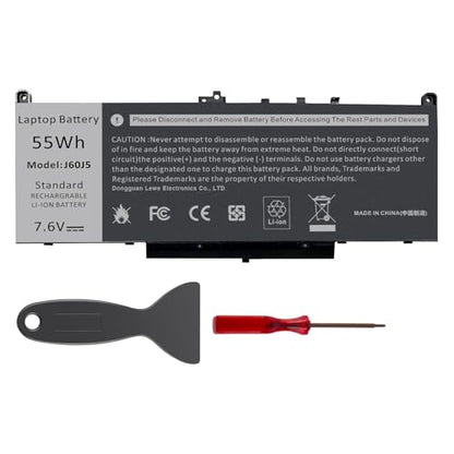 Futurebatt E7470 E7270 J60J5 Laptop Battery Lithium-ion for Dell Latitude E7470 E7270 7470 7270 Series Laptop 0MC34Y MC34Y R1V85 242WD GG4FM WYWJ2 1W2Y2 451-BBSX 451-BBSY 451-BBSU P26S001 P61G001 - size: J60J5 10.83*5.12*0.73 in