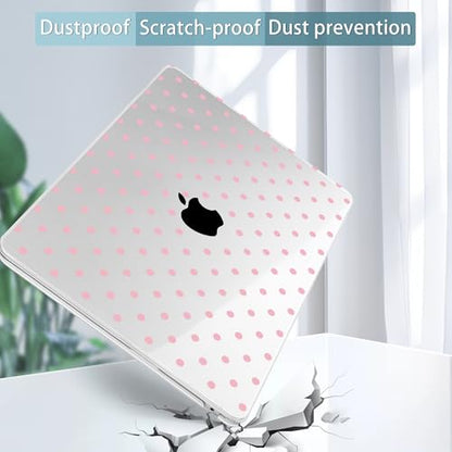 Tuiklol for 2026 2025 2024 2023 MacBook Air 15 inch Case Model M5 A3448 M4 A3241 M3 A3114 M2 A2941 Hard Shell Case for MacBook 15.3'' Cover, Spot-Pink - color: Spot-Pink