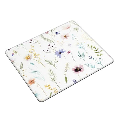 Beautiful Flowers and Plants Gaming Computer Keyboard Cute Mouse Pad with Anti-fray Stitching, Premium-Textured Alfombrilla para Mouse with Non-Slip Rubber Base, 10 x 12 inch - color: Beautiful Flowers and Plants