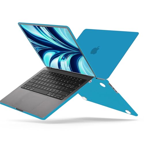 B BELK Compatible with MacBook Air 13 inch Case 2026 2025-2022 M5 M4 M3 M2 | Model A3449 A3240 A3113 A2681, Plastic Hard Shell for MacBook Air 13.6 inch Case&Keyboard Cover&Screen Protector, Aqua Blue - color: Aqua Blue