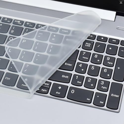 2 Pack Universal Keyboard Cover for 15.6" 16" 17.3" inch Laptop Notebook Ultra Thin Silicone Waterproof Dustproof Keyboard Protector Skin, Clear (Size:13.7" x 5")