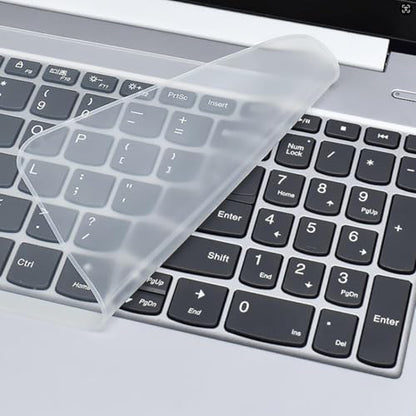 2 Pack Universal Keyboard Cover for 15.6" 16" 17.3" inch Laptop Notebook Ultra Thin Silicone Waterproof Dustproof Keyboard Protector Skin, Clear (Size:13.7" x 5")