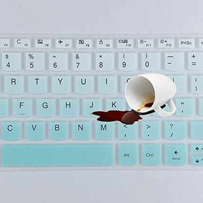 MUBUY Keyboard Cover for Lenovo IdeaPad 3 15 15.6 17.3 |Lenovo Yoga C740 C940 15.6 |Lenovo Ideapad 320 330 330s 340s 520 S540 720s 130 S145 L340 S340 V330 V130 |ThinkBook 15 -Mint Green - color: MintGreen