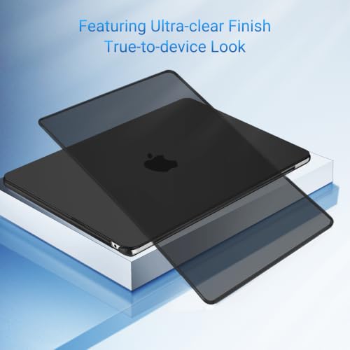 MOSISO Compatible with MacBook Air 15 inch Case M5 M4 M3 M2 2026 2025-2023 | Model A3448 A3241 A3114 A2941, Scratch-Resistant Ultra-Thin Protective Hard Shell Case Cover, Smoke Black - color: Smoke Black