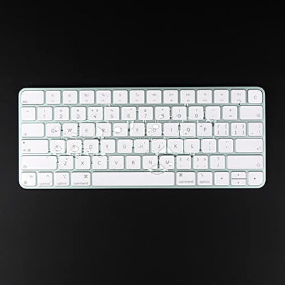Keyboard Cover for iMac Magic Keyboard Without Touch ID A2450 A3203 | TPU Transparent Waterproof Keyboard Skin Protector - color: Magic Keyboard without Touch ID A2450