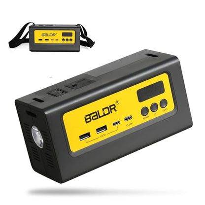 BALDR Portable Power Station 28000mAh, 90Wh LiFePO4 Battery Backup Camping Solar Generator Fast Charging with AC Outlet 150W Peak Power Bank for Home Backup Outdoor Emergency - size: 100W
