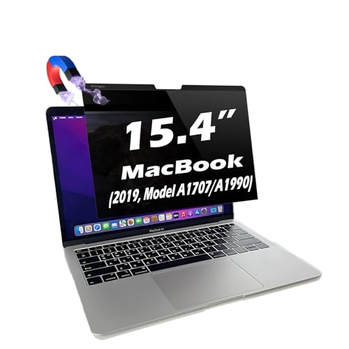 Magnetic Privacy Screen for MacBook Pro 15.4" (2019, A1707/A1990) – Anti-Glare, Blue Light Filter, UV Protection, Magnetic Snap-On, Privacy Shield(MacBook Pro 15.4"(A1707/A1990)) - size: MacBook Pro 15.4"(A1707/A1990)