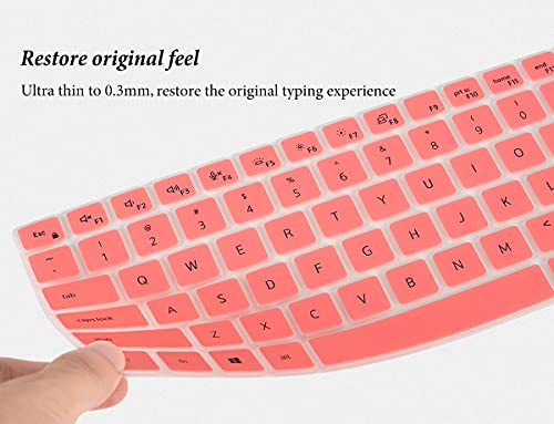 Keyboard Cover Skin for 14" Dell Latitude 7450 7440 7430 7420 7410 Notebook, Dell Latitude 5450 5440 5430 5431 5420/Dell Latitude 7520 15.6"/Dell Latitude 9510 9520 9420 9430 9440 Cover-Pink - color: Pink