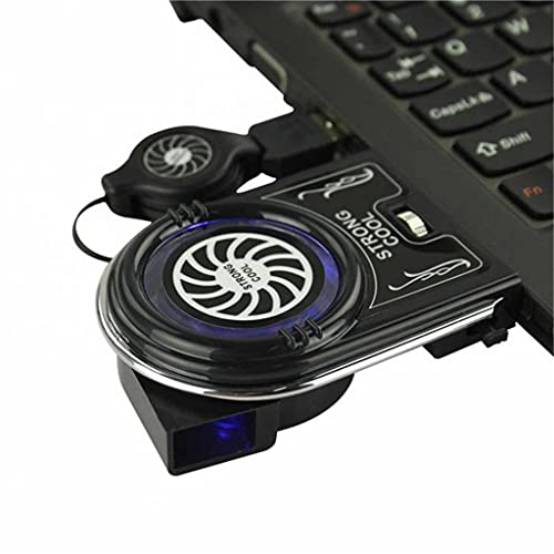 Mini Vacuum Strong Cool Air Extract Notebook Laptop Cooling Cooler Fan Pad Gaming