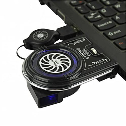 Mini Vacuum Strong Cool Air Extract Notebook Laptop Cooling Cooler Fan Pad Gaming