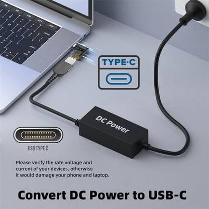 140W 100W Rectangle Jack Thinkpad X1 Input to USB-C Type-C Angled 90 Degree Power Plug Charge Adapter for Laptop Phone - style: 1.1x4.5mm 140W