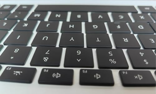 Replacement Keycap Keys Full Set of Key Cap Compatible for Surface Pro 4/5/6/7/7Plus 1724 1796 1807 1866 1960 1961 Keyboard 2015-2021 Year (Black) - color: Black