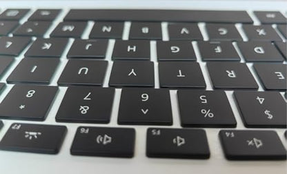 Replacement Keycap Keys Full Set of Key Cap Compatible for Surface Pro 4/5/6/7/7Plus 1724 1796 1807 1866 1960 1961 Keyboard 2015-2021 Year (Black) - color: Black