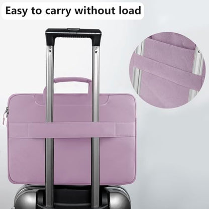 Hseok Laptop Shoulder Bag 13 13.3 14 Inch Case Compatible with MacBook Pro/Neo 14" M5/M4/M3/M2/M1,Mac Air/pro/Neo 13" and Most 13 13.3 14 Notebooks,Spill-Resistant Briefcase,Purple - color: Purple, size: 13-13.5 inch