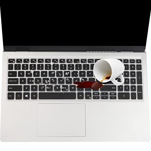 Keyboard Cover for 15.6 17.3 Dell Inspiron 15 17 5501 5502 5505 5508 5584 5590 5593 5598 7000 7500 7590 7591 7501 7506 7706 7790 Vostro 3501 3502 3505 5501 5502, 7590 5590, Inspiron 15 3000 5000 7000 - color: Black