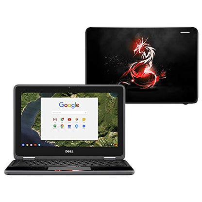 MightySkins Skin Compatible with Dell Chromebook 11" 3180 - Tribal Dragon | Protective, Durable, and Unique Vinyl Decal wrap Cover | Easy to Apply, Remove, and Change Styles | Made in The USA - color: Tribal Dragon