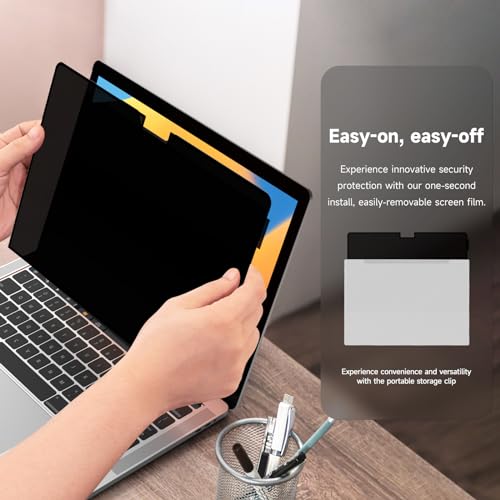 Yamaya Laptop Privacy Screen 13.6 Inch (2022-2024, M2, M3), Removable Laptop Screen Privacy Shield for Mac 13.6Inch.