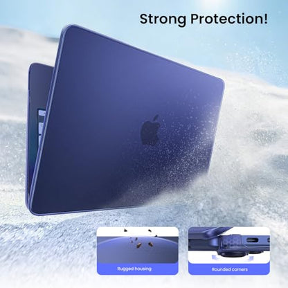 BlueSwan for MacBook Neo Case 13 inch 2026 Release A18 Pro Chip Model A3404 | 100% Match Official Color, Scratch Resistant, Easy to Snap on, Travel Essential, Back to School Gifts - color: Indigo Clear
