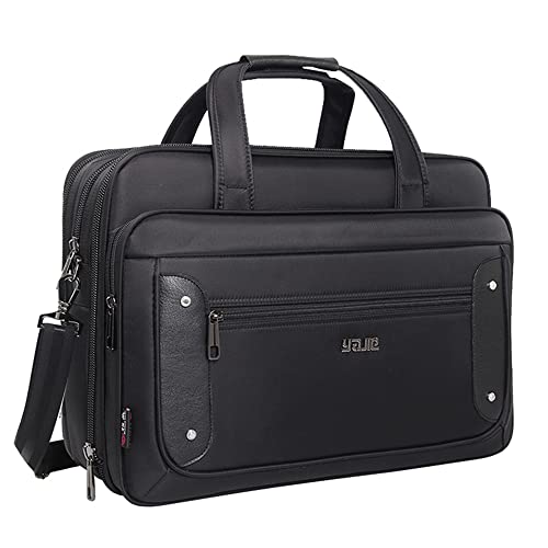 Large Briefcases For Men Canvas Tote Bag Laptop Case Computer Bag Work Bags Business Mens Bag Office Carrying Cases - size: Medium Size (15.6” Laptop Briefcase)