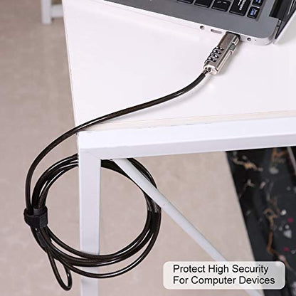 Laptop Cable Locks Combination Cable Lock 4 Digital Password Security Anti Theft Lock for USB Devices Equipment Notebook Computer