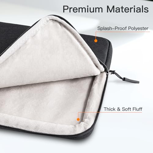 JETech Laptop Sleeve for MacBook Neo (A18 Pro), 14-InchMacBook Air/Pro, MacBook Pro M1-M5 2021-2026, Waterproof Bag Case with Pocket, Compatible with 14 Inch Notebook (Black) - color: Black, size: 14-Inch