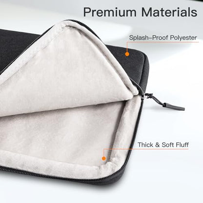JETech Laptop Sleeve for MacBook Neo (A18 Pro), 14-InchMacBook Air/Pro, MacBook Pro M1-M5 2021-2026, Waterproof Bag Case with Pocket, Compatible with 14 Inch Notebook (Black) - color: Black, size: 14-Inch