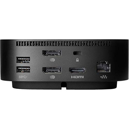 HP Docking Station for Laptop Dual Monitor + Bundle - HP USB-C G5 Dock 5TW10AA / 5TW10UT / 5TW10AA#ABB with 120W Adapter + ZoomSpeed HDMI Cable + DisplayPort Cable + Ethernet + Microfiber Cloth