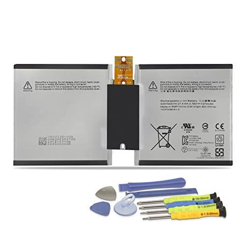 MULS G3HTA003H Batteryfor Microsoft MSK-1645 Surface 3 10.8" Surface 3 1645 | Tablet G3HTA004H G3HTA007H Installation Tools 3.78V 7270mAh 27.5Wh with Tools, Perfect Compatibility, Extended runtime
