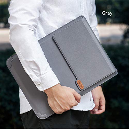 Nillkin Laptop Sleeve 13 inch (3-in-1), MacBook Sleeve with Adjustable Stand & Mouse Pad, 2 Stand Modes, 13 inch Laptop Case, Slim MacBook Accessories for Samsung/Surface/Chromebook/HP 12-14'', Gray - color: Gray