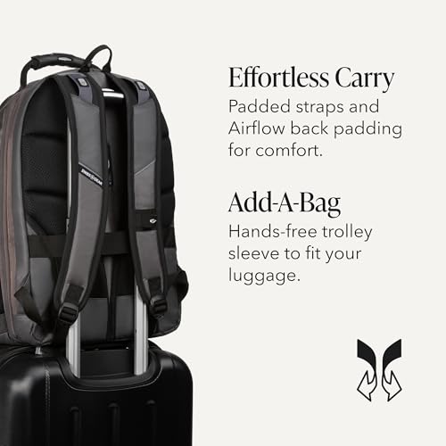 SWISSGEAR 1900 ScanSmart Laptop Backpack, Fits Most 17-Inch Laptops, TSA-Friendly Lay-Flat Design, RFID Protection, and Tablet Pocket, Black, 31L, 18.5-Inch - color: Sting Grey Ballistic