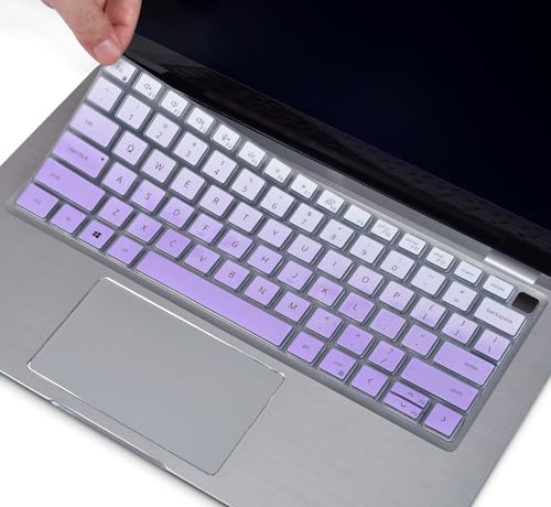 Keyboard Cover Skin for Dell Latitude 3440 5440 5430 5431 5420 14", Latitude 14" 7440 7430 7420 7410, Latitude 14" 9420 9430, Dell Latitude 9520 9510 7520 15.6" 2023 2022 Laptop,Ombre Purple - color: Ombre Purple