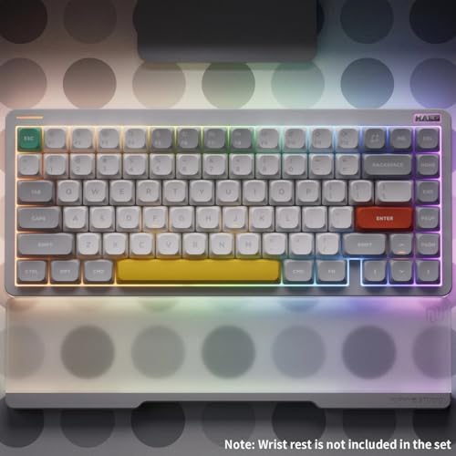 nuphy Halo75 V2 Mechancial Gaming Kyeboard,75% Wireless Hot Swappable Bluetooth Keyboard,83 Kyes RGB Backlit Keyboard,Support Bluetooth/2.4GHz/USB-C (White, Raspberry (46gf)) - color: White, size: Raspberry (46gf)