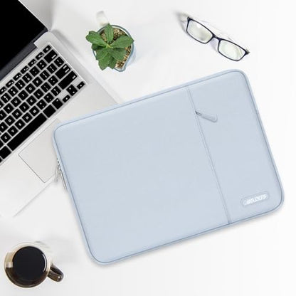 MOSISO Laptop Case 13 inch, Laptop Sleeve Bag with Pocket | Compatible with MacBook Neo A3404 2026/Air/Pro 13 M5/M4/M3/M2/M1 2026-2016, Polyester Vertical Computer Bag, Baby Blue - color: Baby Blue, size: 13 inch