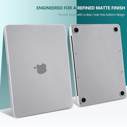 Batianda CrystalMist Case for MacBook Neo 13 Inch 2026, Frosted Grey | 4-in-1 Bundle Official Color Matched, Frosted Translucent Shell, Anti-Fingerprint Matte Finish, Slim Lightweight Protection - color: Matte Grey