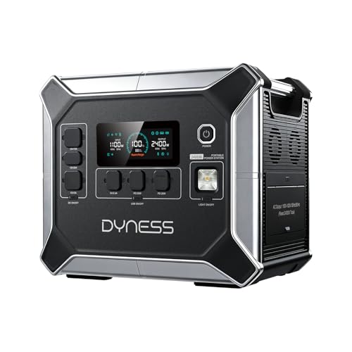 DYNESS Portable Power Station, 2048Wh, 2400W Output, LiFePO4 Battery - size: 2048Wh 2400W