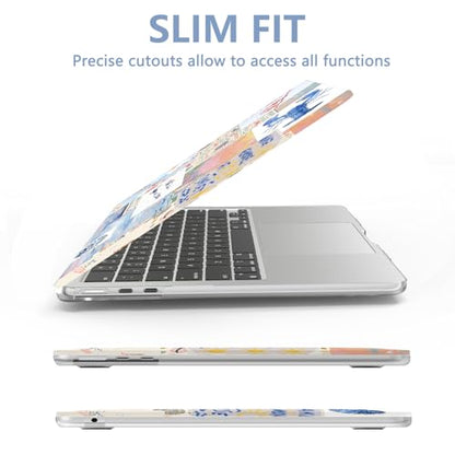 AKIT for MacBook Air 13 inch Case M5 M4 M3 M2 2026-2022, Blue Lobster | A3449 A3240 A3113 A2681,Funny Unique Pattern Hard Shell Laptop Case+Screen Protector+Keyboard Cover for MacBook Air 13.6 inch - color: Blue Lobster
