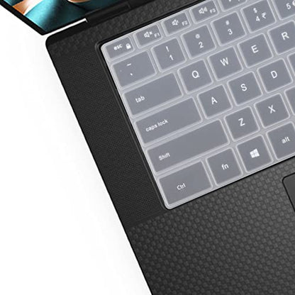 Keyboard Cover for 2025-2022 Dell XPS 15 9500 9510 9520 9530 15.6 Inch & XPS 17 9720 9700 9710 9730 17 Inch & DELL Precision 5770 5570 5760 5560 15.6" 17.3" US Layout (NOT FIT XPS 13 14 16 inch) - color: Clear