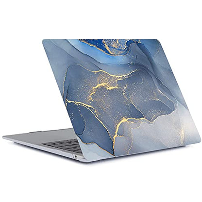 MacBook Air 13 Inch Laptop Case Compatible with 2010-2017 Models A1466 A1369, Hard Shell Cover & Keyboard Skin - Blue Marble - color: 1372 Blue marble, size: Air 13" 2010-2017(A1369/A1466)