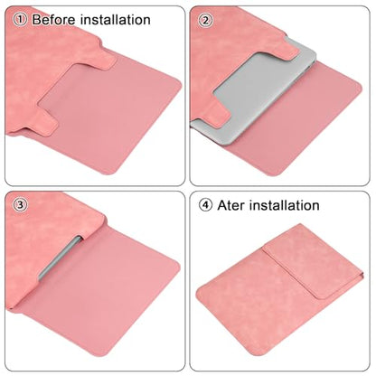 HoYiXi 15.6 16 Inch Laptop Sleeve Case with Stand Feature for MacBook Pro 16 2025 & 2021,ASUS Vivobook 15/MacBook Pro 15/Surface 3/Matebook D15/Galaxy Book Flex,15-16'' Laptop Cover,Rose Red - color: Rose Red, size: 15-16'' laptop