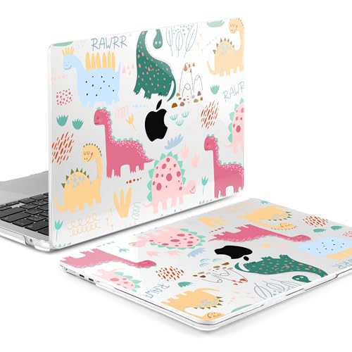 MEEgoodo for M5/M4/M3/M2 MacBook Air 15 inch Case 2026 2025 2024 2023, Case Fit Model (A3448/A3241/A3114/A2941) for MacBook Air 15.3 inch, Cute Dinosaurs - color: Cute Dinosaurs