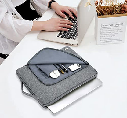 KCY Laptop Sleeve Case 15.6 Inch, Slim Waterproof Computer Cover Bag Compatible with MacBook Air 15 M3/M4, MacBook Pro 15/16, 15-16 “ Hp Lenovo Dell Acer Asus Notebook, Grey - color: Grey, size: 15-16 Inch(39x29x2.5cm)