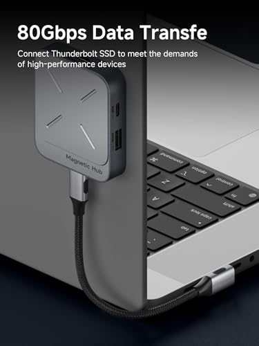 USB4 Cable, Right Angle 90Degree Braided 80Gbps, 240W Fast Charging, 8K@60Hz USB4 V2.0 USB-C Cable, fits for iPhone 17 16 15 Pro Max, iPad Pro, MacBook, Thunderbolt 5/4 (Vertical 90 Degree, 0.8FT) - color: Grey, size: 0.8