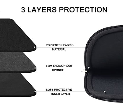 Laptop Sleeve, Durable Briefcase Shockproof Protective Case, Handbags Portable Laptop Bag for 15.6 inch HP Dell Asus Lenovo Notebook Computer with Front Pocket, Black | Laptop Case, Handbags Briefcase Laptop Bag Compatible with 14" MacBook Air/Pro HP Asus
