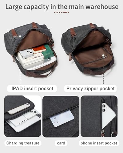Messenger bag for Men,Small Sling Crossbody Backpack Shoulder Bag for Men Women,canvas Strap Backpack Sling Bag - color: A-black