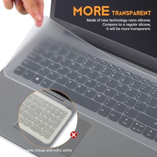 15.6 16 inch Laptop Keyboard Cover Protector Universal for 15.6" 16" Laptop Notebook Keyboard, Ultra Thin Waterproof Dustproof Silicone Keyboard Skin - size: 15.6-16 inch