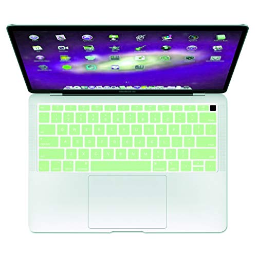 Se7enline for Microsoft Surface Laptop 5/4/3/2 Keyboard Cover,Frost Clear | Silicone Waterproof Dustproof Durable Washable Laptop Accessories US Layout 2023 2022 2021 2020 2019 2018,Melon Green - color: Melon Green