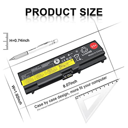TSKYBEAR Laptop Battery Compatible with Lenovo ThinkPad T410 T510 T520 W510 W520 L412 L420 L512 SL410 SL510 50+ Battery fits P/N 0A36303 42T4799 42T4751 42T4235 42T4753 42T4796 - size: T410 T510