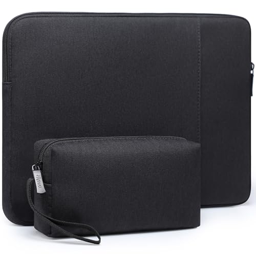 HYZUO 14-15 Inch Laptop Case Sleeve Bag Set for MacBook Air M5, Black | for MacBook Air 15 M5 A3448 M4 M3 M2 2026-2023, MacBook Pro 15, XPS 14/15 Plus, Case for 14 15 Surface HP Lenovo Asus Acer - color: Black, size: 14-15 Inch