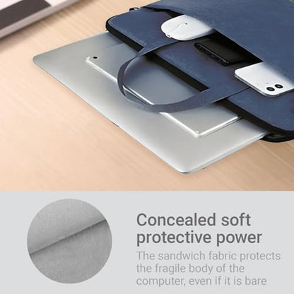 14.96" Water-Resistant Messenger & Shoulder Bag - Protective Laptop Case for 1 Zipper Pockets - color: Blue