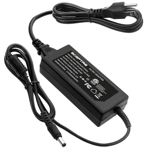 Kado AC/DC Power Adapter 12V-4A 3A 2A 1A 5.5x2.1mm Power Cord 5.5x2.1mm | For Sceptre Monitor E275W-FPT E225W-FW144G C248W-1920RN C255B-FWT240 C325B-FWD240 E248W-19203R E275B-FWD168 U275W-UPT - size: 4A (No Tips)
